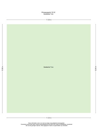 Floorplan - Prinsengracht 151E, 1015 DR Amsterdam